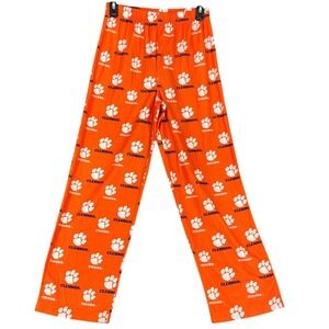 Clemson University Tigers Pajama Pants Paw Youth L 14/16 College Football Alumni
